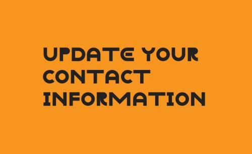 Update your contact information